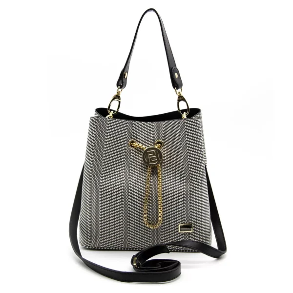 Дамска чанта с аксесоар в цвят черно и бяло Silver&Polo - 1 3244 00 25 05 2021 17 52 18 jpg