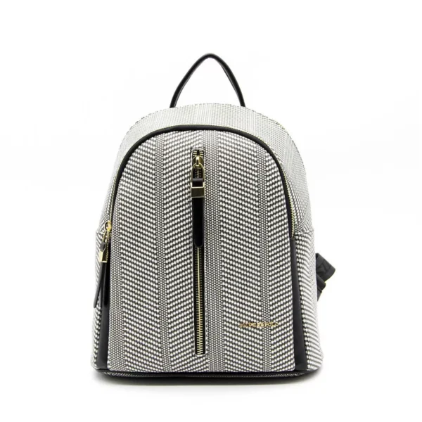 Стилна дамска раница в цвят черно и бяло Silver&Polo - 1 3345 00 14 06 2021 11 30 09 jpg