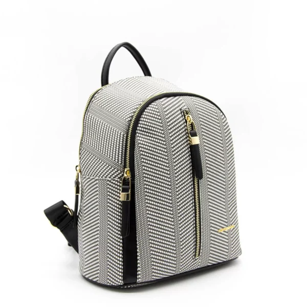 Стилна дамска раница в цвят черно и бяло Silver&Polo - 2 3345 00 14 06 2021 11 30 11 jpg