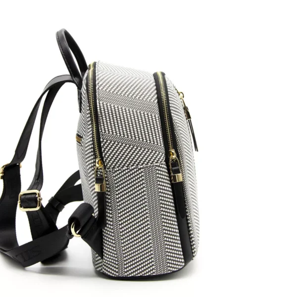 Стилна дамска раница в цвят черно и бяло Silver&Polo - 3 3345 00 14 06 2021 11 30 13 jpg