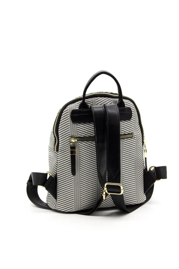 Стилна дамска раница в цвят черно и бяло Silver&Polo - 4 3345 00 14 06 2021 11 30 15 jpg