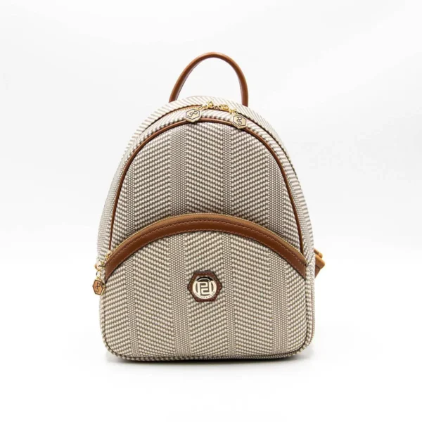 Дамска раница в цвят бежово и кафяво Silver&Polo