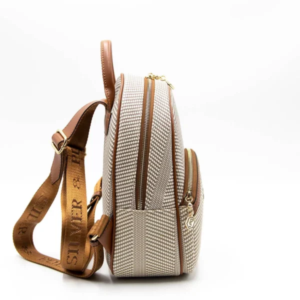 Дамска раница в цвят бежово и кафяво Silver&Polo