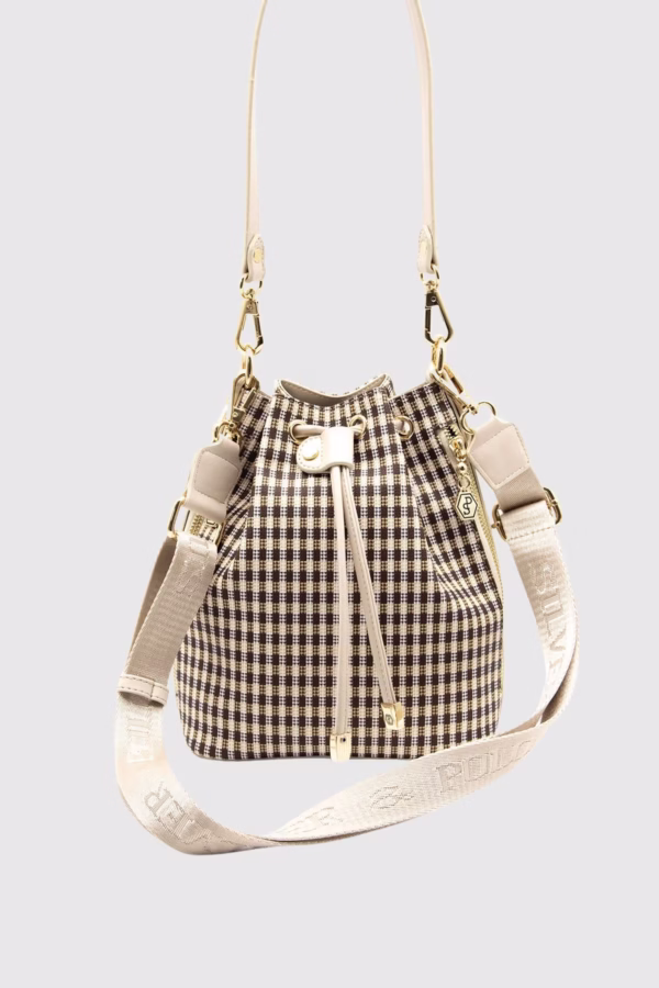 Чанта „Портофино“ с дълга дръжка и кожен шнур