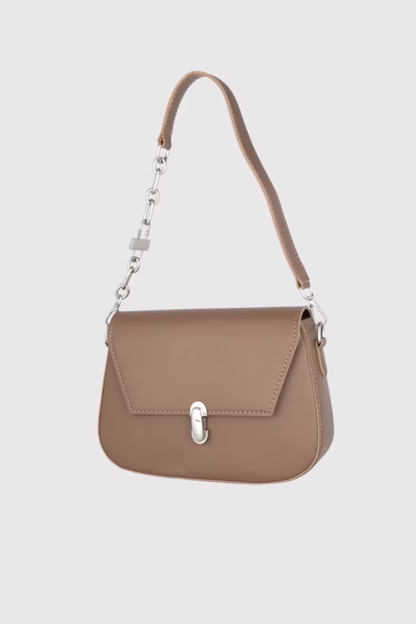 Дамска чанта в цвят кафяво - 12 4