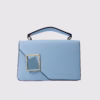 Малка дамска чанта с аксесоар-светло синьо