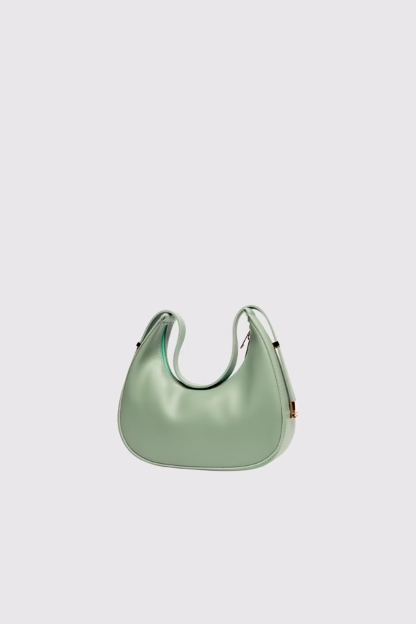 Дамска чанта Хобо с несесер в зелено - 16 14