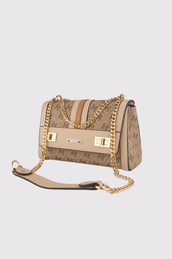 Дамска чанта „Лора“ за рамо в универсален бежово-кафяв цвят