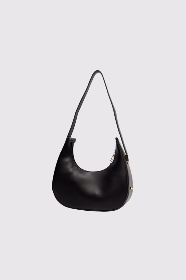 Дамска чанта Хобо с несесер в черно