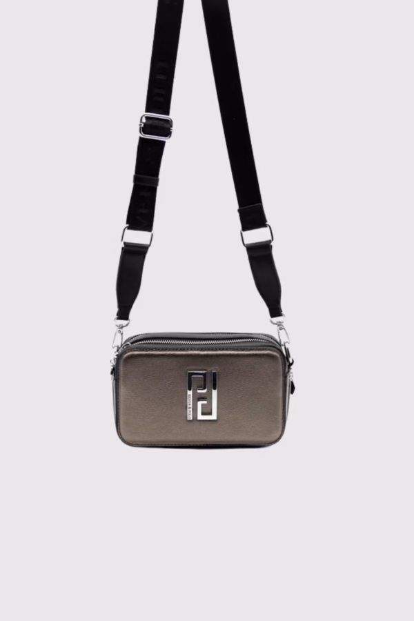 Малка дамска чанта за през рамо в цвят сиво и черно Silver&Polo Малка дамска чанта за през рамо в цвят сиво и черно Silver&Polo - 3 30