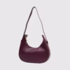 Дамска чанта Хобо с несесер в тъмно лилаво - 33 5
