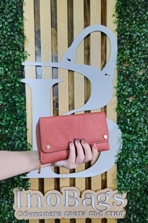 Дамско портмоне с капси-керемидено