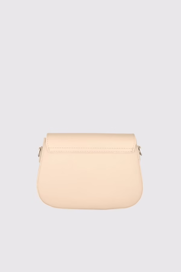 Дамска чанта в цвят бежово - 5 12