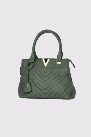 Дамска чанта с V-орнамент - 5 27