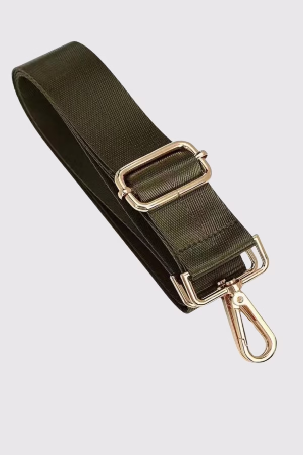 Изчистена дръжка за дамска чанта в зелено