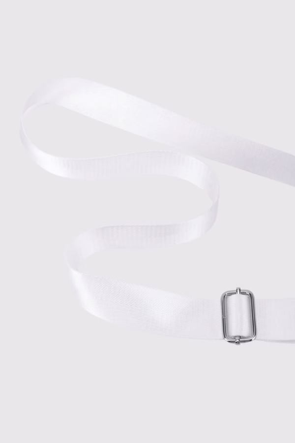 Минималистична бяла дръжка за чанта - 2 14