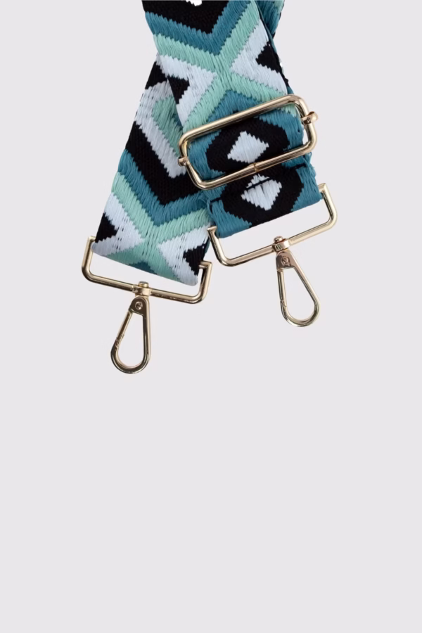 Регулируема дълга дръжка за чанта - Геометричен десен