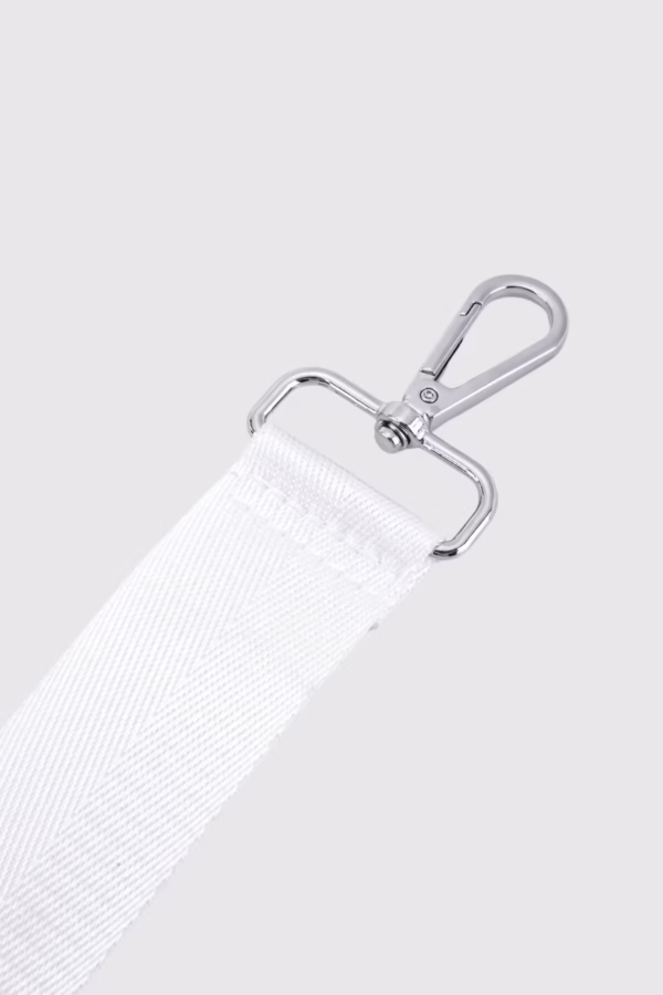 Минималистична бяла дръжка за чанта - 3 14