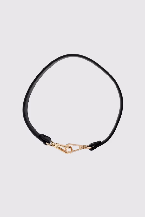 Кожена къса дръжка за чанта