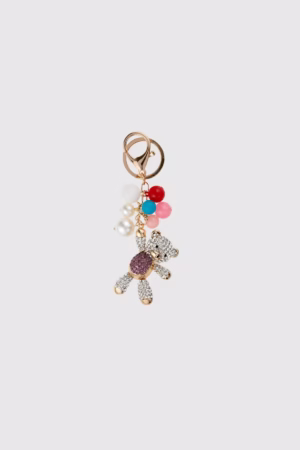 Метален ключодържател за чанта с кристали – Костенурка - Аксесоари, Висулки