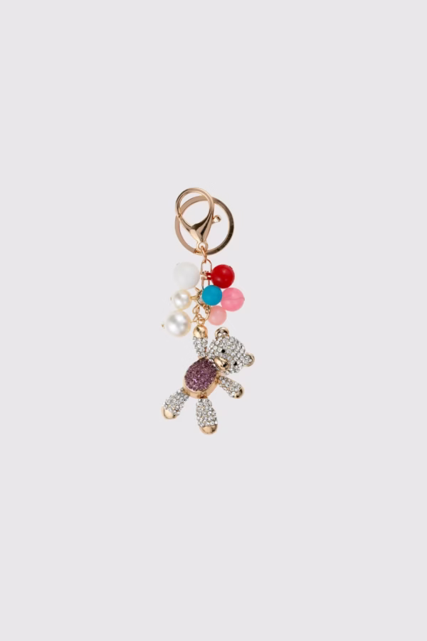 Метален ключодържател за чанта с кристали – Костенурка - Аксесоари, Висулки