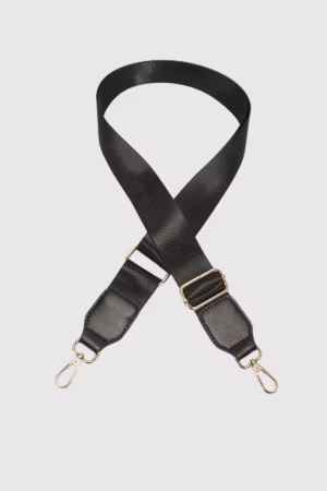 Изчистена дръжка за дамска чанта в черно - 5 7