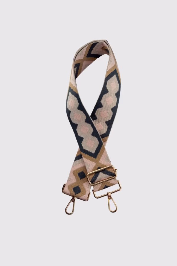 Регулируема дълга дръжка за чанта – Геометричен десен - 6 12