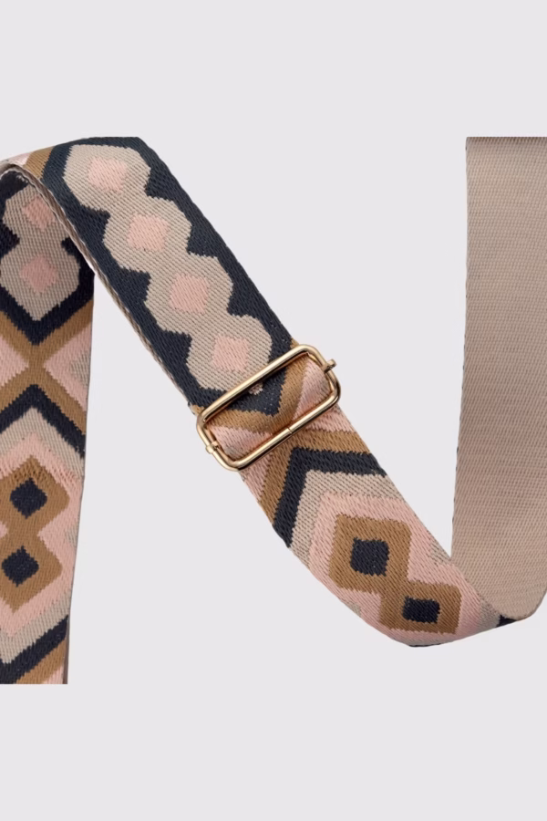 Регулируема дълга дръжка за чанта – Геометричен десен - 7 10